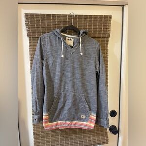 Vans Gray Hoodie with Colorful Trim